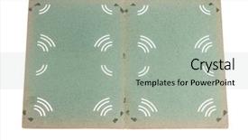  Presentation with old album - Slide set with open old photo album background and a light gray colored foreground