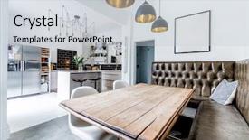  Presentation with floor plan - Amazing slide set having open plan living - a modern backdrop and a lemonade colored foreground