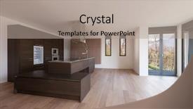  Presentation with modern medicine cardiology concept mixed - Beautiful PPT layouts featuring open range - interior of modern apartment island backdrop and a  colored foreground