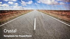  Presentation with australian outback - Cool new theme with open road in the australian backdrop and a gray colored foreground