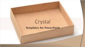  Presentation with flat - PPT theme having open-small-flat-brown-paper background and a coral colored foreground