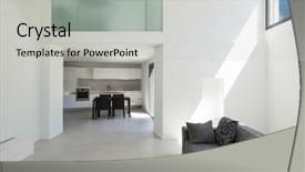  Presentation with living room - Cool new theme with open space - architecture interior modern house living backdrop and a light gray colored foreground