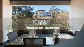  Presentation with supply chain new product - Slides enhanced with open space - interiors of new apartment balcony background and a  colored foreground