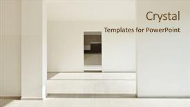  Presentation with apartment - Slides having open space - modern architecture new empty apartment background and a soft green colored foreground