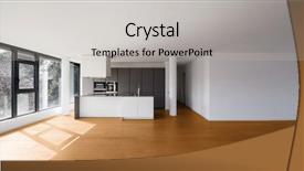  Presentation with minimalist - Audience pleasing presentation design consisting of open space - modern minimalist kitchen no body backdrop and a light gray colored foreground