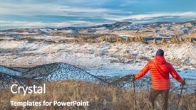  Presentation with scenery - Audience pleasing theme consisting of open space near loveland colorado backdrop and a violet colored foreground