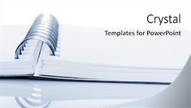  Presentation with open book spiral - Slide deck enhanced with open spiral note book background and a white colored foreground