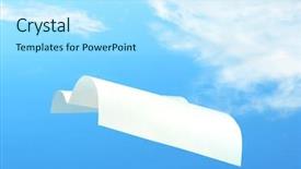  Presentation with storybook - Amazing presentation design having open storybook - flying white paper backdrop and a arctic colored foreground