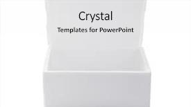  Presentation with storage - PPT layouts consisting of open styrofoam storage box background and a  colored foreground