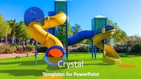  Presentation with kids development - Amazing theme having open-sun-lawn-for-kids backdrop and a shamrock green colored foreground