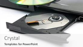  Presentation with laptop - Amazing slides having open-tray-of-a-laptop backdrop and a white colored foreground