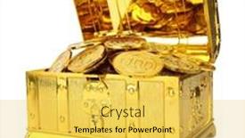  Presentation with treasure gold - Theme consisting of open-treasure-chest-with-gold background and a yellow colored foreground