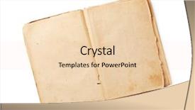  Presentation with vintage book - Amazing presentation theme having open vintage book isolated backdrop and a lemonade colored foreground