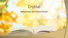  Presentation with book wide open - Cool new PPT theme with sign reads facility management backdrop and a  colored foreground.