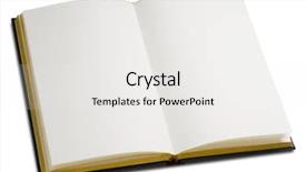  Presentation with book opening - Presentation design having opened book with blank pages background and a white colored foreground