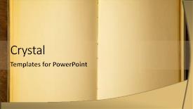  Presentation with blank note book and wooden - Audience pleasing theme consisting of opened book with blank pages backdrop and a blonde colored foreground