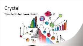  Presentation with business-book - Audience pleasing presentation design consisting of opened-book-with-business-sketches backdrop and a white colored foreground