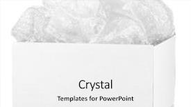  Presentation with monarch butterfly isolated on white - Presentation theme featuring opened-parcel-isolated-on-white background and a white colored foreground