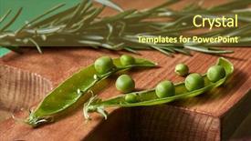  Presentation with natural ingredients - Slides enhanced with opened sticks with green natural background and a tawny brown colored foreground