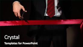  Presentation with celebration - Amazing PPT layouts having opening celebration - hand of a businessman backdrop and a black colored foreground