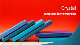  Presentation with old diary - Colorful slide set enhanced with opening educational club - stack of old hardback books backdrop and a black colored foreground