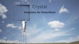  Presentation with opening doors - Amazing slide deck having opening-new-doors-mixed-media backdrop and a teal colored foreground