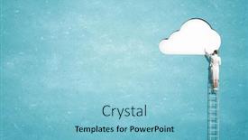  Presentation with opening doors - Beautiful slides featuring opening-new-doors-mixed-media backdrop and a light blue colored foreground