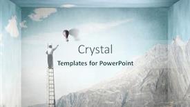  Presentation with opening doors - Amazing PPT layouts having opening-new-doors-mixed-media backdrop and a sky blue colored foreground