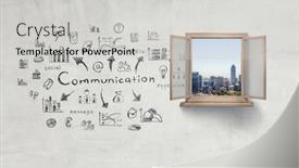  Presentation with media - Slide deck consisting of opening-new-opportunities-mixed-media background and a light gray colored foreground