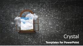  Presentation with media - Cool new PPT theme with opening-new-opportunities-mixed-media backdrop and a dark gray colored foreground