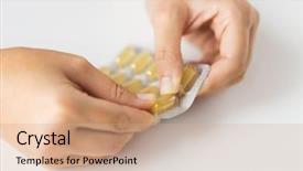  Presentation with liver - Slide set enhanced with opening pack of cod liver background and a coral colored foreground