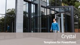  Presentation with leaving a job - Slides with openness experience - confident smiling asian businessman leaving background and a gray colored foreground