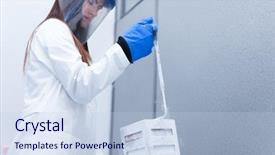  Presentation with tank - Slide deck enhanced with openness experience - woman opening a tank background and a light blue colored foreground