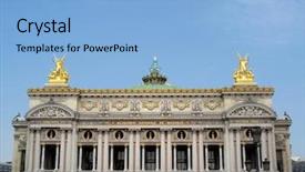  Presentation with notre dame de paris france - Audience pleasing slides consisting of opera garnier in paris france backdrop and a light blue colored foreground