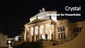  Presentation with opera - Audience pleasing slide set consisting of opera house berlin germany backdrop and a  colored foreground