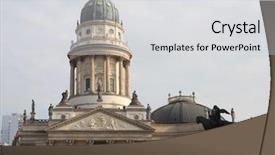  Presentation with opera - Beautiful slides featuring opera house in berlin backdrop and a light gray colored foreground