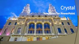  Presentation with opera - Audience pleasing presentation consisting of opera house in monte carlo backdrop and a cobalt blue colored foreground