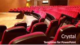  Presentation with opera - PPT theme enhanced with opera music - auditorium and red seats background and a wine colored foreground