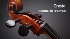  Presentation with scroll - Cool new presentation theme with opera music - cello scroll on headstock backdrop and a dark gray colored foreground