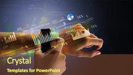  Presentation with female feticide - Slide deck having operating income - cloe up naked female hand background and a  colored foreground