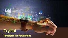  Presentation with people hold hand around globe - Amazing slide deck having operating income - cloe up naked female hand backdrop and a tawny brown colored foreground