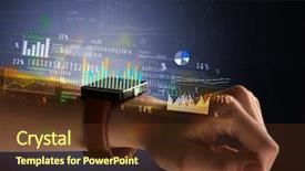  Presentation with female - Slides having operating income - cloe up naked female hand background and a tawny brown colored foreground