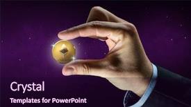  Presentation with cryptocurrency - Beautiful presentation theme featuring operating income - cryptocurrency financial technology and business backdrop and a wine colored foreground