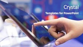  Presentation with touch screen accessible for disable students - PPT layouts having operating income - touch tablet screen and operate background and a ocean colored foreground