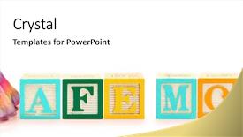  Presentation with safe - Slide deck with operating ystem - colorful alphabet blocks spelling background and a white colored foreground