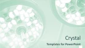  Presentation with surgical - Presentation design consisting of techology - low angle view of surgical background and a sky blue colored foreground