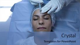  Presentation with injection plastic - Beautiful slide set featuring operation center - high angle view of surgeon backdrop and a teal colored foreground