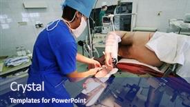  Presentation with wounds - Audience pleasing PPT layouts consisting of operation in modern surgical backdrop and a  colored foreground