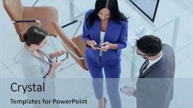  Presentation with partners - Cool new slide set with operation mobilization - view from above of happy backdrop and a light blue colored foreground