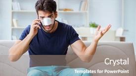  Presentation with divine healing - Presentation theme enhanced with operation mobilization - young man recovering healing background and a gray colored foreground